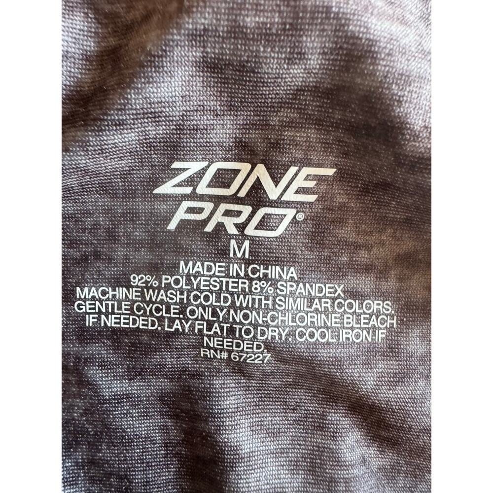 Zone Pro Women's M Gray Marled High Waist Leggings Side Pockets - Picture 5 of 8